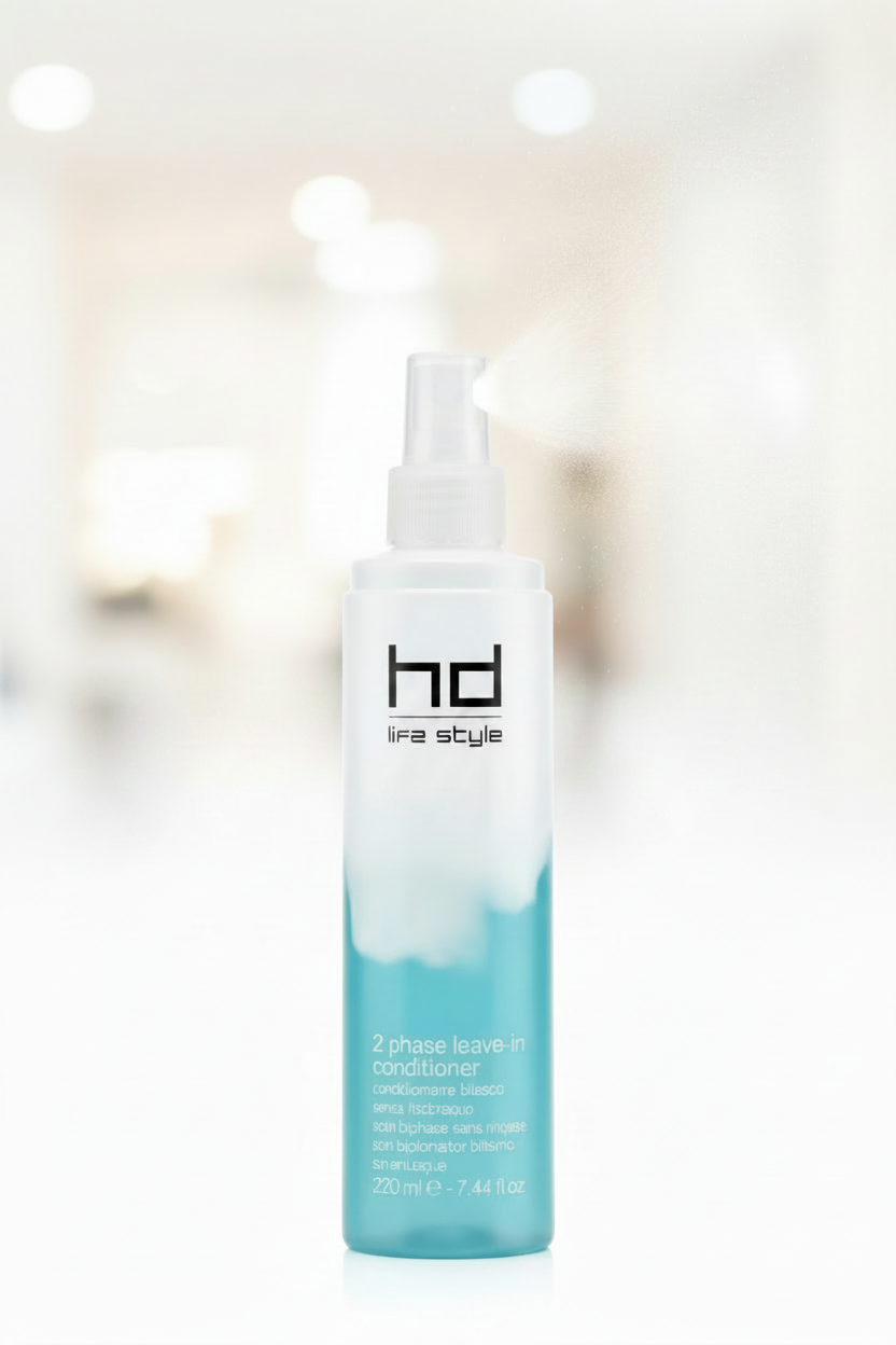 HD Life Style 2-Phase Leave-In Conditioner - Product application