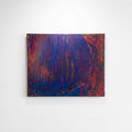 Purple Cave – Handmade Abstract Acrylic Painting on Canvas (52x42 cm) | Modern Wall Art by Abha Kochar