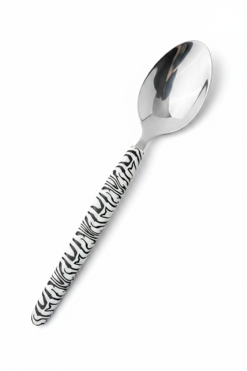 Zebra Spoon – Handle Detail